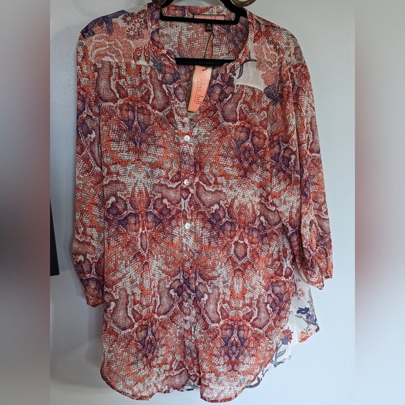 Olive Hill tie up blouse - Picture 1 of 8